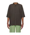 Issey Miyake Gray Edge Shirt In Black
