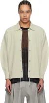 Issey Miyake Gray Monthly Color March Jacket In 17-frosty Grey