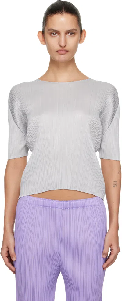 Issey Miyake Gray Monthly Colors April T-shirt