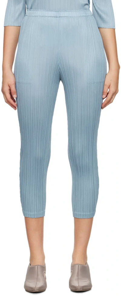 Issey Miyake Gray Monthly Colors August Trousers In 11-cool Gray