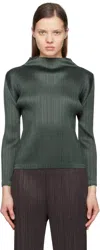Issey Miyake Gray Monthly Colors December Top In 18 Steel Gray