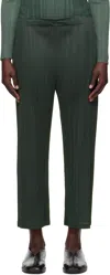 Issey Miyake Gray Monthly Colors December Trousers In 18 Steel Gray