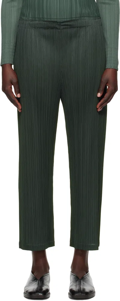 Issey Miyake Gray Monthly Colors December Trousers In 18 Steel Gray