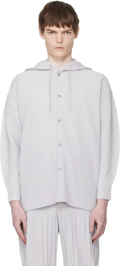 Issey Miyake Monthly Colors February Blouson In Gray