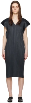 ISSEY MIYAKE GRAY MONTHLY COLORS MARCH MIDI DRESS