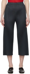 ISSEY MIYAKE GRAY MONTHLY COLORS MARCH TROUSERS