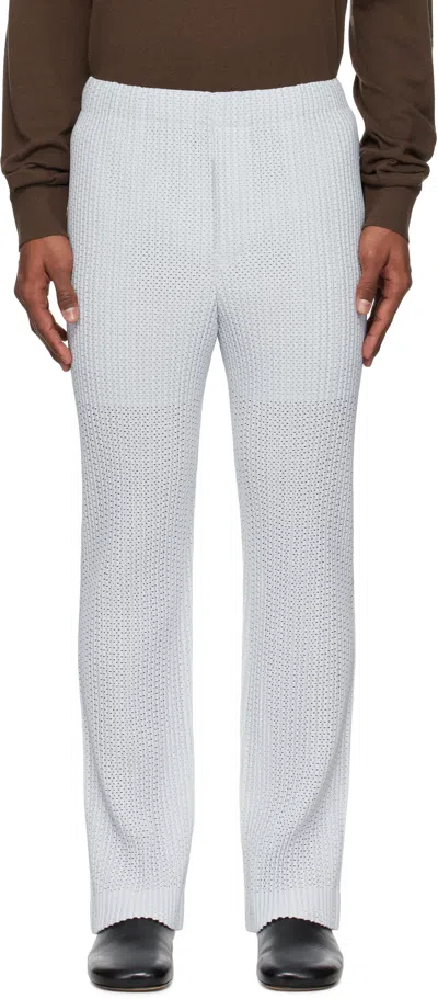 Issey Miyake Gray Outer Mesh Trousers