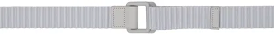 Issey Miyake Gray Pleats Belt In 11-light Gray