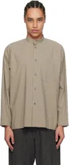 Issey Miyake Gray Streamline Shirt In Neutral