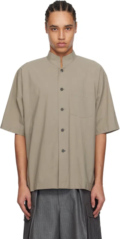 Issey Miyake Gray Streamline Shirt In 12-gray