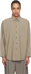 Issey Miyake Gray Streamline Shirt In Neutral