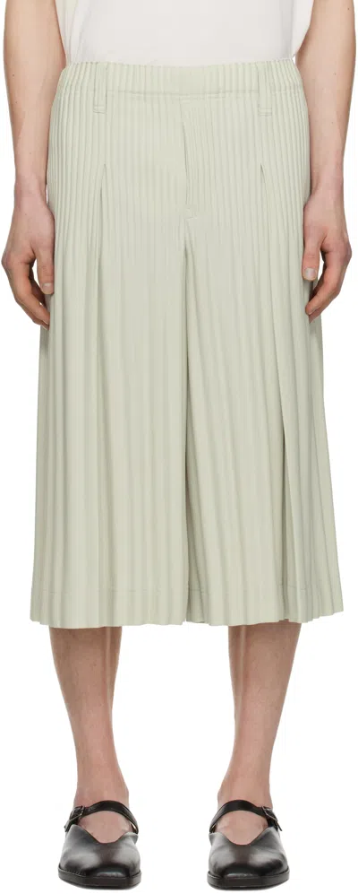 Issey Miyake Gray Tailored Pleats 1 Shorts In 17-frosty Gray