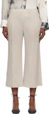 Issey Miyake Gray Thicker 1 Trousers In Neutral