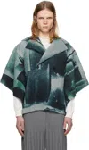 Issey Miyake Gray Wind Walk Jacket In 12-gray
