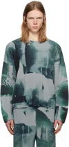 Issey Miyake Gray Wind Walk T-shirt In 12-gray