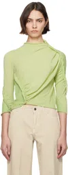 Issey Miyake Green Beanstalk Turtleneck