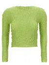 Issey Miyake Jellyfish Pleats Sweaters And Cardigans Green