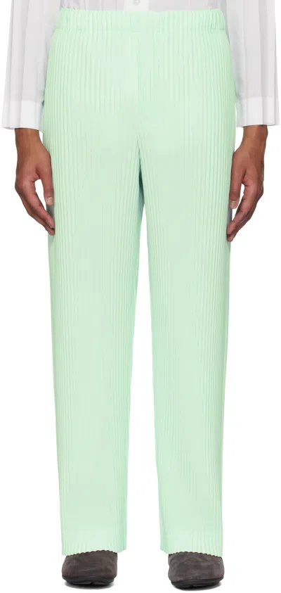 Issey Miyake Green Monthly Color January Trousers In 60-mint Green