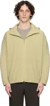 Issey Miyake Green Monthly Color May Jacket In Yellow