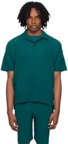 Issey Miyake Green Monthly Color May Polo In 63-teal Green