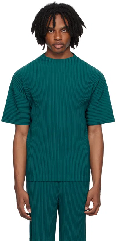 Issey Miyake Green Monthly Color May T-shirt In 63-teal Green