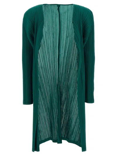 ISSEY MIYAKE GREEN MONTHLY COLORS CARDIGAN