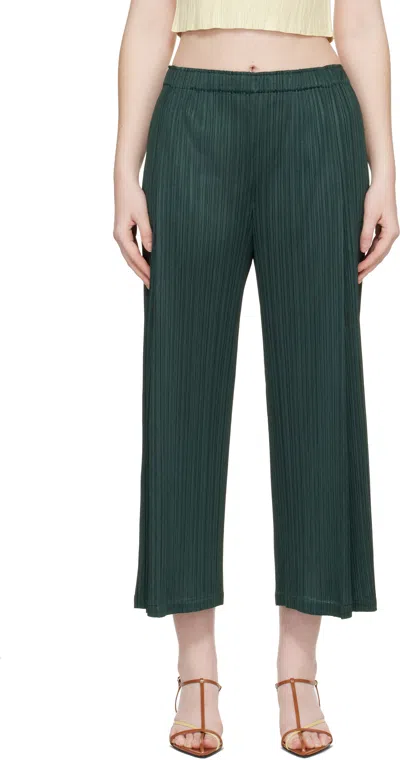Issey Miyake Green Monthly Colors December Trousers
