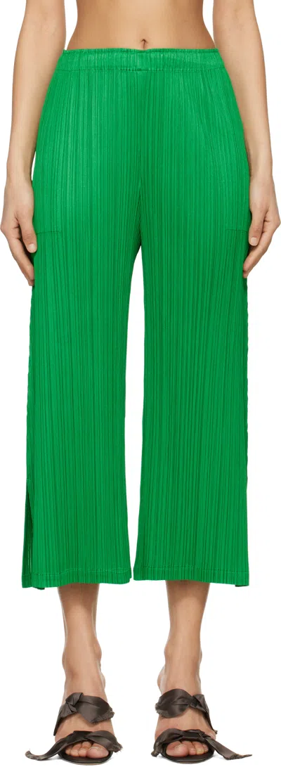 Issey Miyake Green Monthly Colors February Trousers