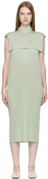 Issey Miyake Green Monthly Colors June Maxi Dress In Green