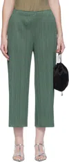 Issey Miyake Green Monthly Colors June Trousers In Green
