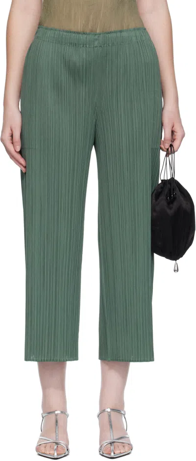 Issey Miyake Green Monthly Colors June Trousers