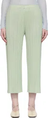 Issey Miyake Green Monthly Colors June Trousers In Green