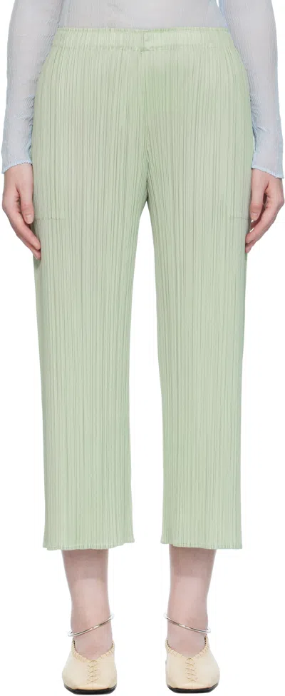Issey Miyake Green Monthly Colors June Trousers