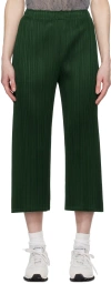 ISSEY MIYAKE GREEN MONTHLY COLORS MARCH TROUSERS