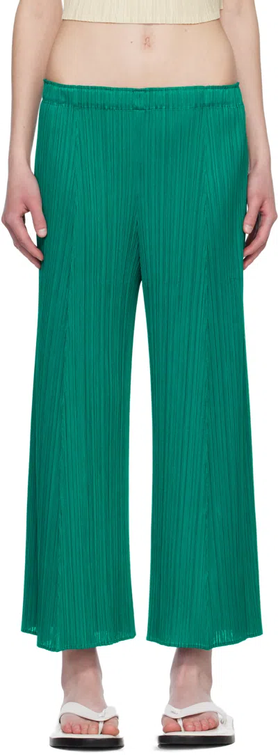 Issey Miyake Green Monthly Colors November Trousers