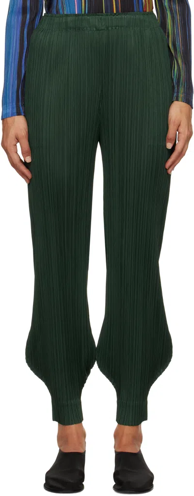 Issey Miyake Green Monthly Colors October Trousers