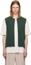 Issey Miyake Green Pleats 1 Vest In 68-evergreen