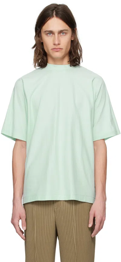 Issey Miyake Green Release-t 2 T-shirt In 60-green Hued