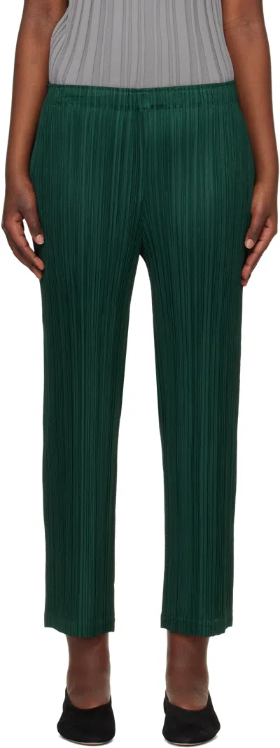 Issey Miyake Green Thicker 2 Trousers