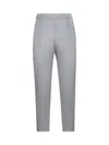 Issey Miyake Grey Basics Trousers In Blue