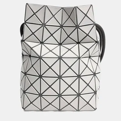 Pre-owned Issey Miyake Grey Leather Bao Bao Bucket Bag In Gray