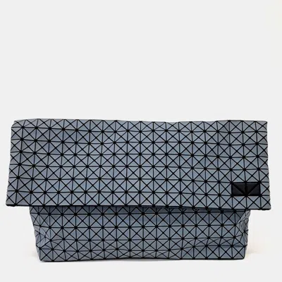 Pre-owned Issey Miyake Grey Leather Bao Bao Clutch