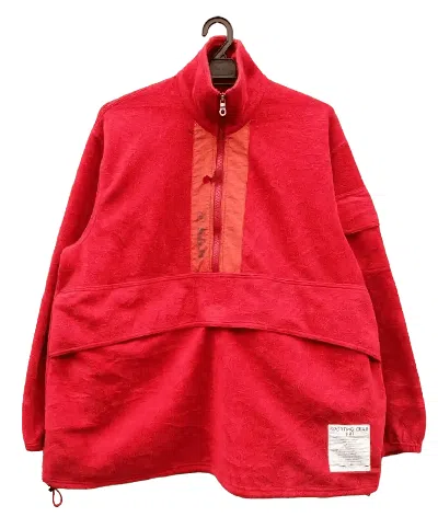 Pre-owned Issey Miyake Hai Sporting Gear Fleece Jacket In Red