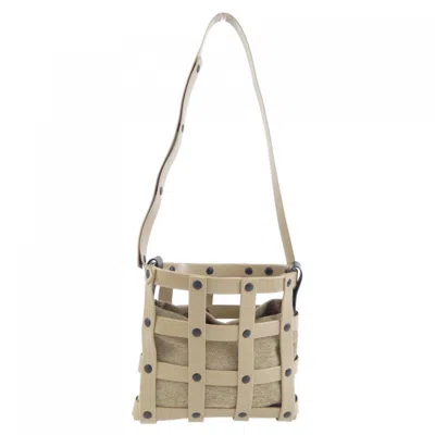 Pre-owned Issey Miyake Handbag () In Beige