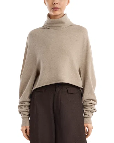 Issey Miyake Handkerchief Knit Wool Sweater In Nude