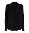 Issey Miyake Single-breasted Jacket In Black