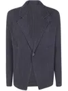 Issey Miyake Pleats Jacket In Blue