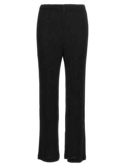 Issey Miyake Hatching Pleats Pants Black
