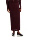 Issey Miyake Hatching Pleats Skirt In Burgundy