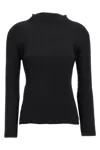 Issey Miyake Black Hatching Pleats Top